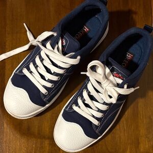 Skechers Women’s Blue and White Casual Sneakers